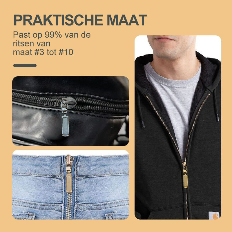 Zonder gereedschap afneembare stijlvolle ritssluiting