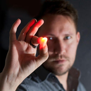 Magische duim - licht op vingers