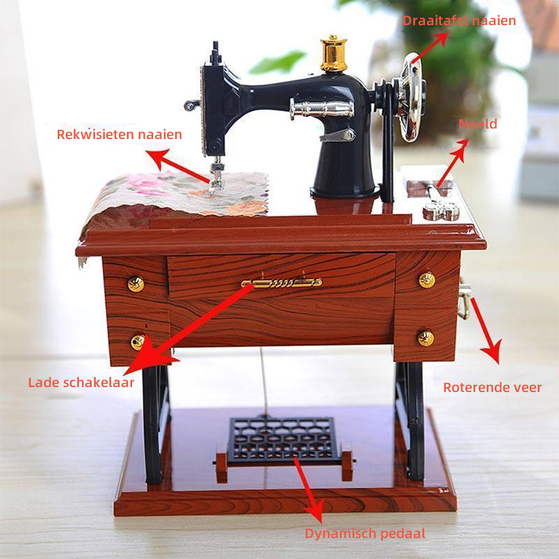 Mini Naaimachine Muziekdoos