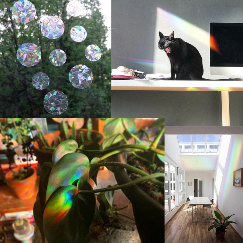 Kleurrijke glasstickers