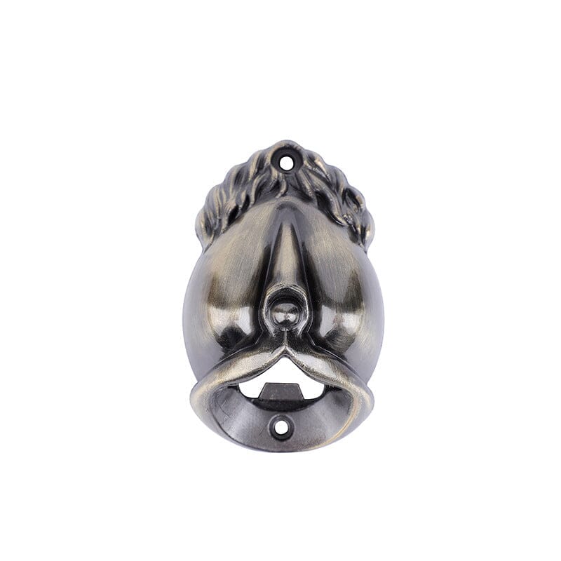 Flessenopener Wandmontage Gegoten Bronzen Sculptuur: De Godin