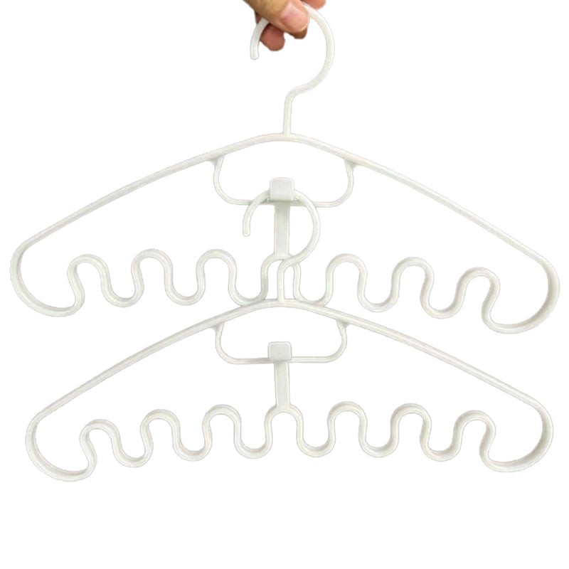 Stapelbare hanger met golfpatroon (10st)