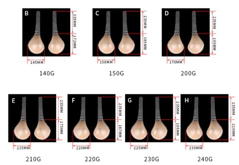 Zelfklevende siliconen bh (1 paar)
