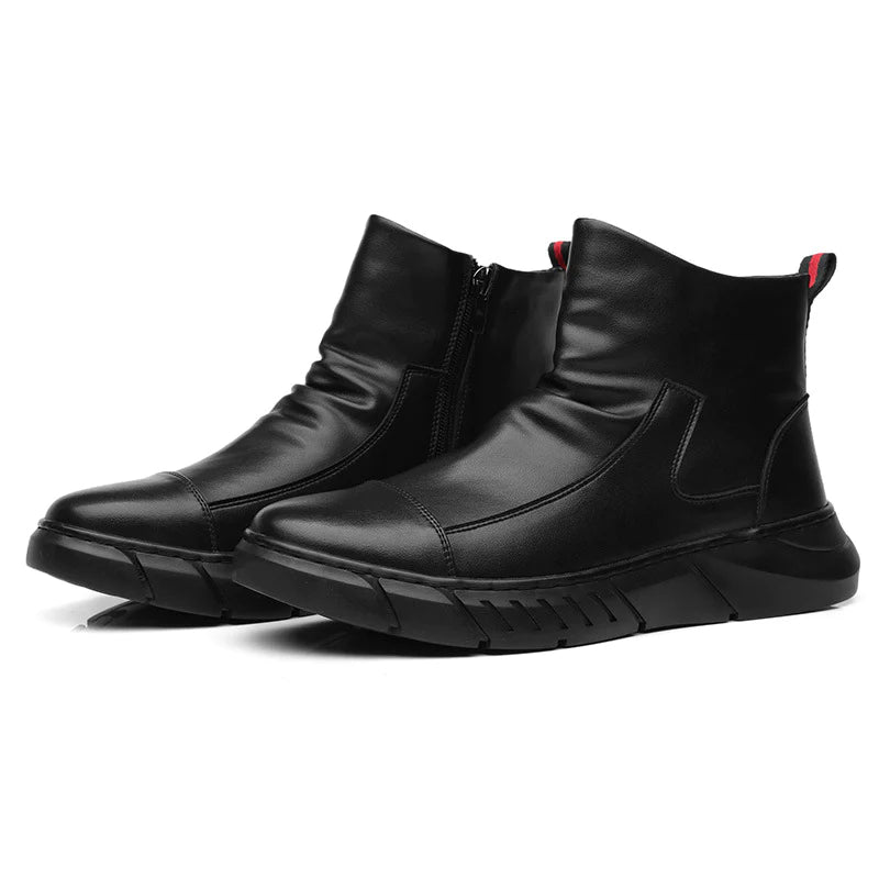 High-top leren Martin-laarzen in Britse stijl voor heren