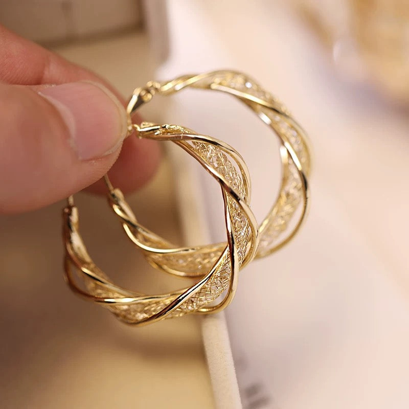 Mode twist oorbellen