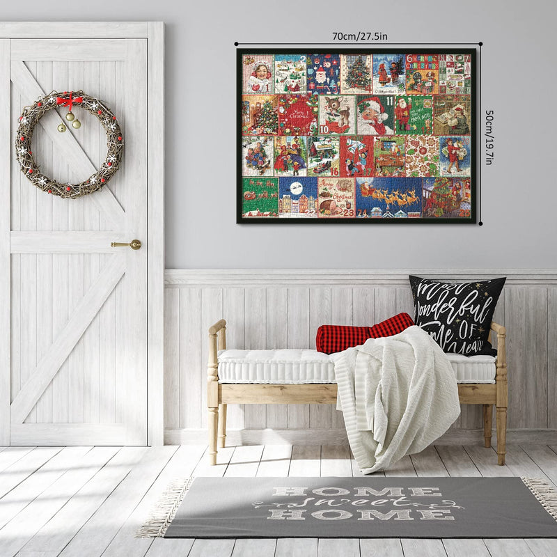 Kerst adventskalender puzzel 1000 stuks