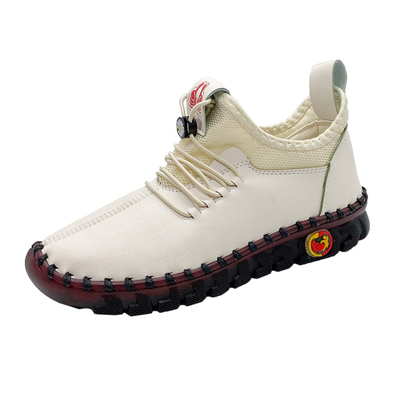 Zachte schoenen met ronde neus