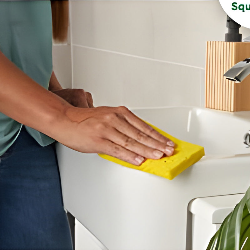 Gecomprimeerde gekleurde spons keukendoek