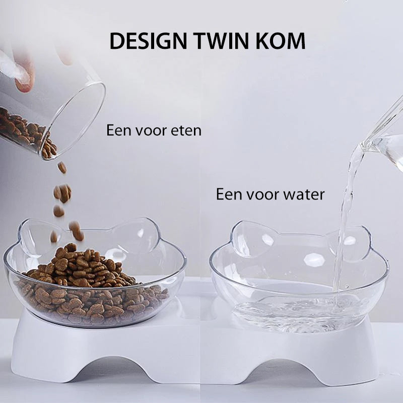 Kattenvoerbak (enkel/dubbel)