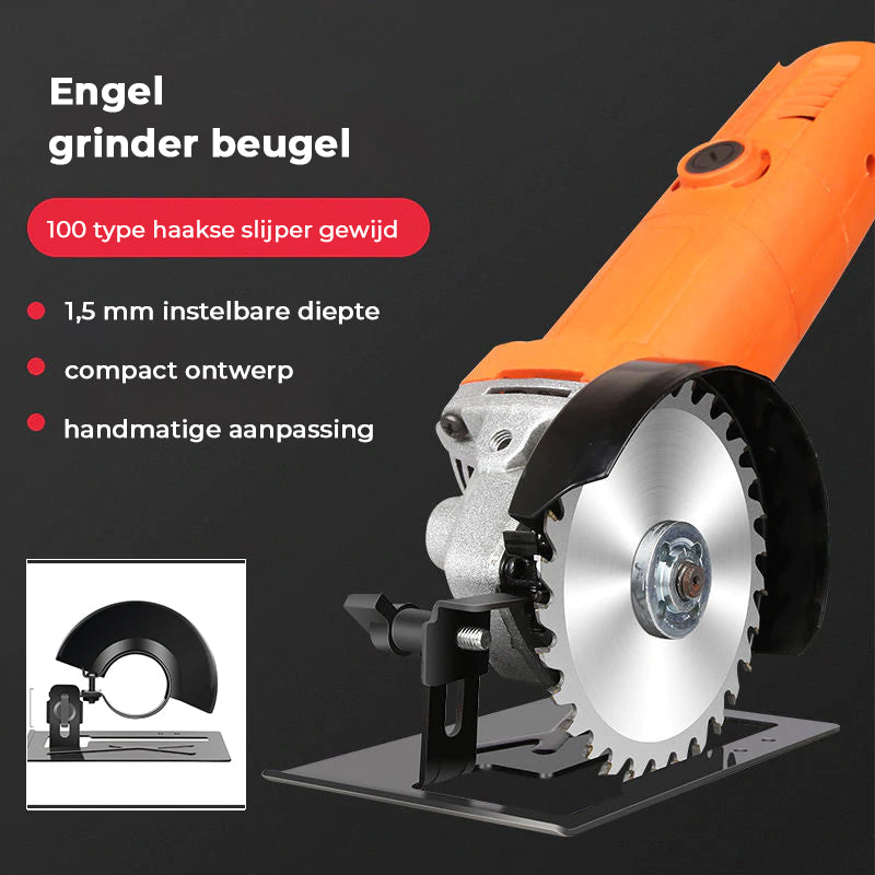 Verstelbare haakse slijperhouder