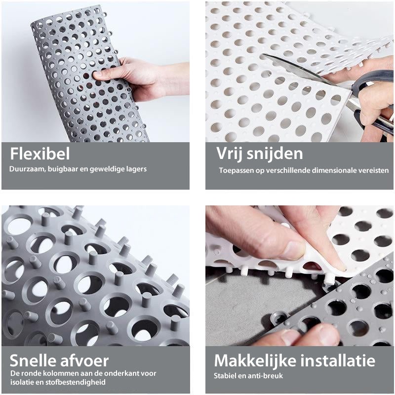 Badkamer antislipmat (4 stuks)