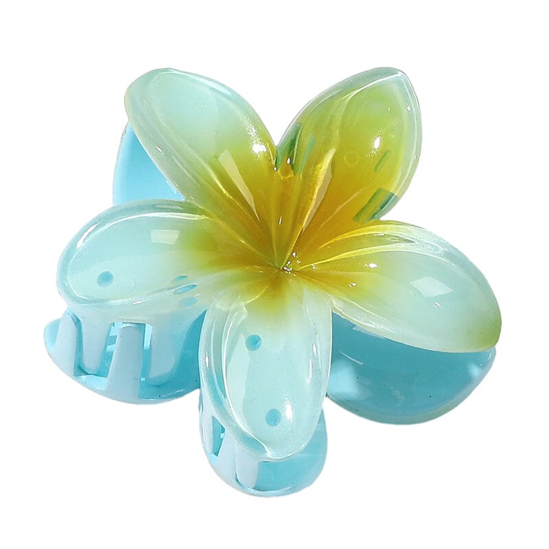 Haarclip met eierbloem