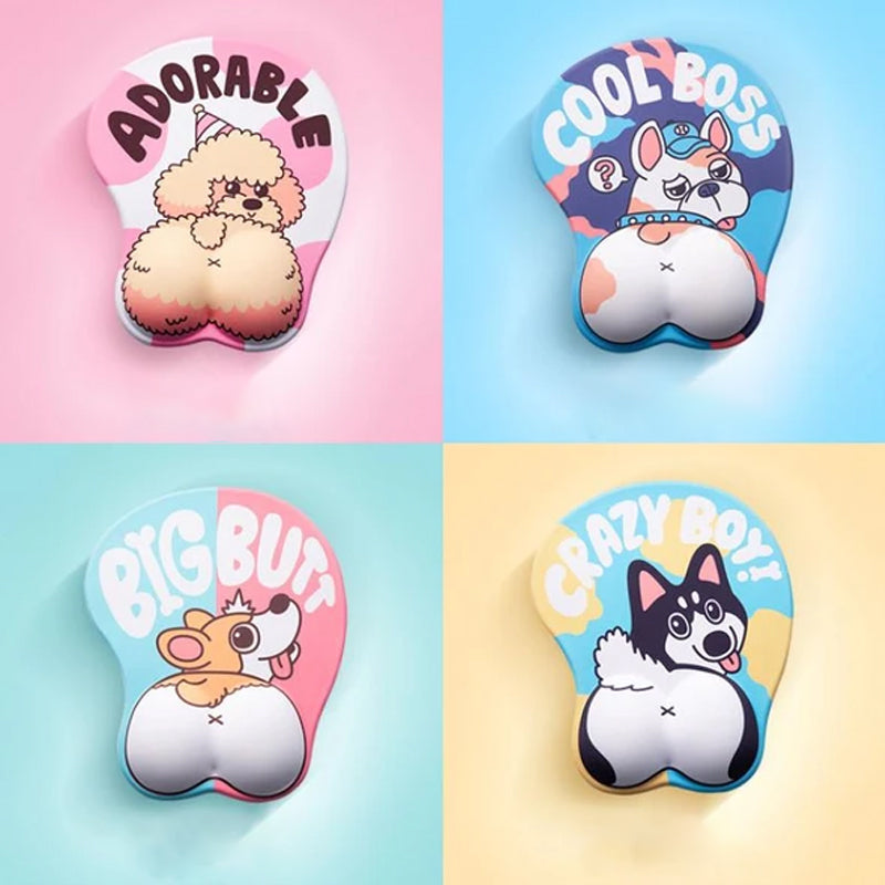 3D-muismat voor honden met polssteun