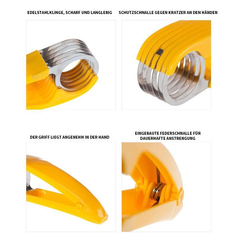 Stainless steel banana cutter