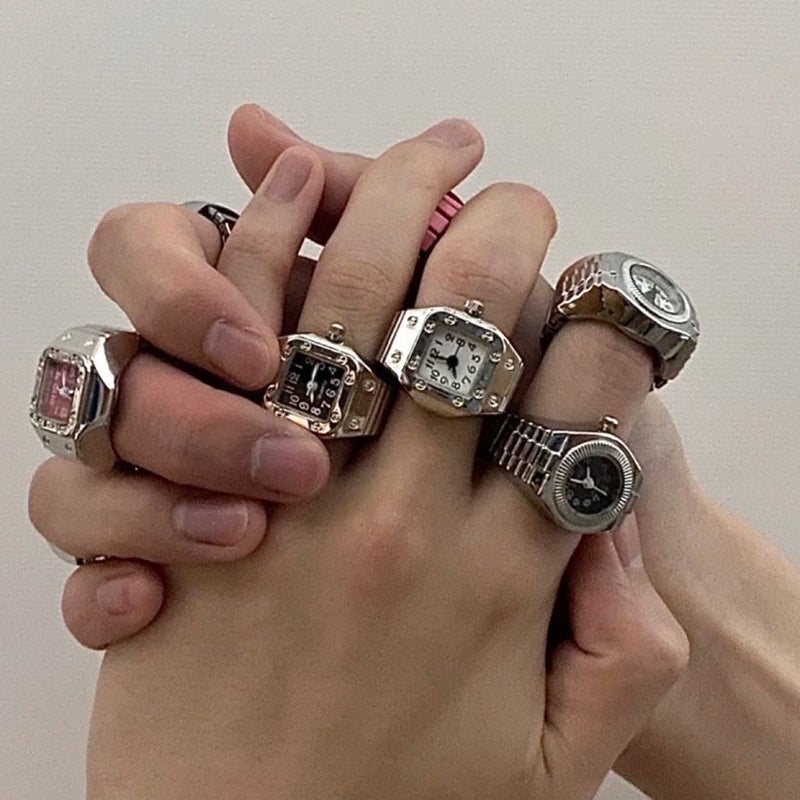 Ring met echt horloge voor koppels