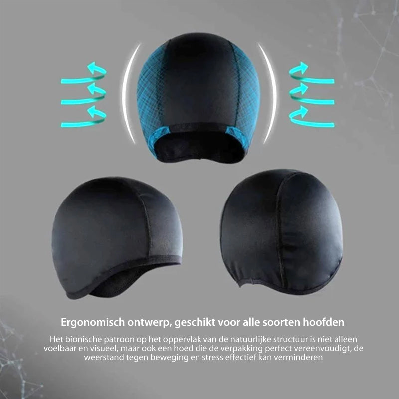 Helm binnen koelkap