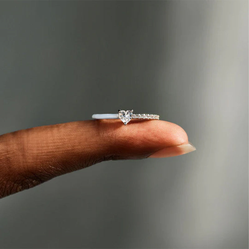 Aan mijn dochter - Gesneden Halve Emaille Ring