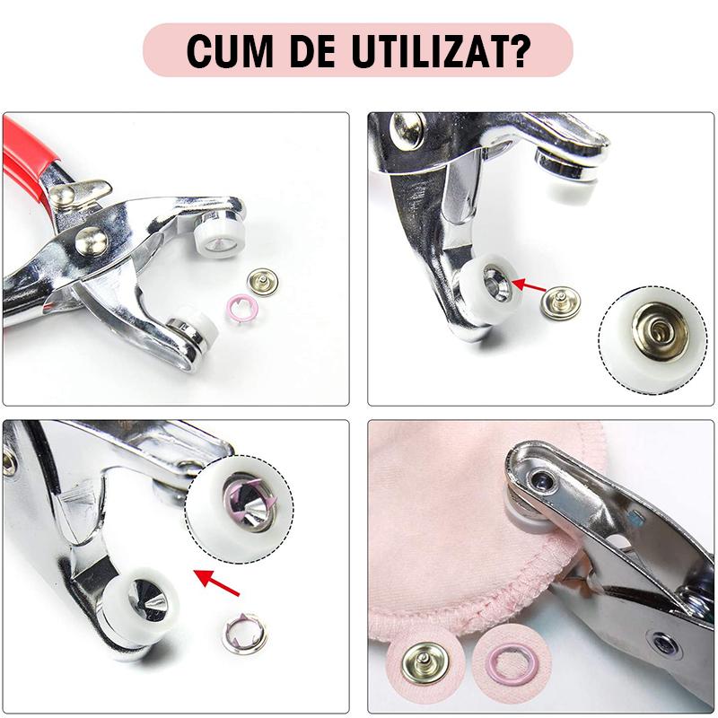 Metalen drukknopen met bevestigingstang persset