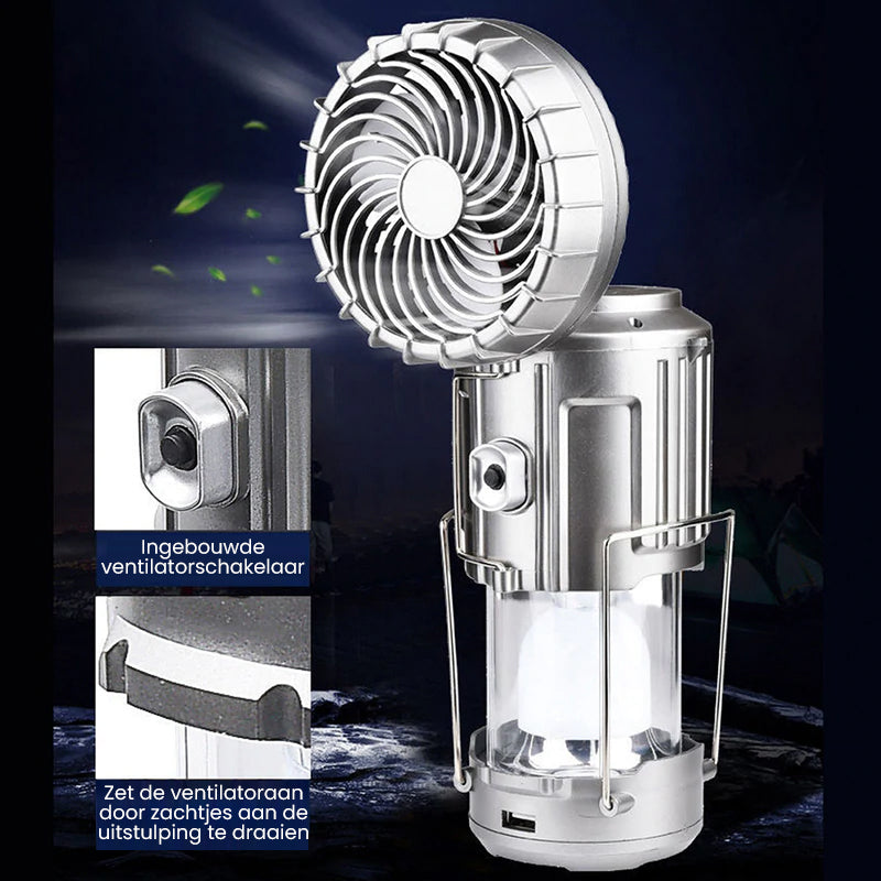 Producten LED-kampeerlamp voor buiten met ventilator