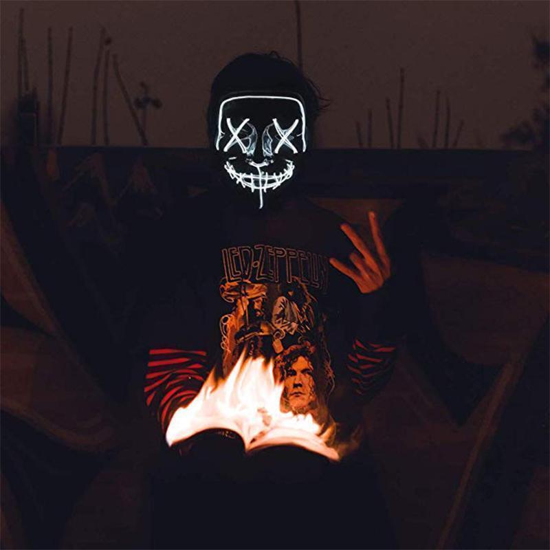 Halloween - LED lichtgevend masker