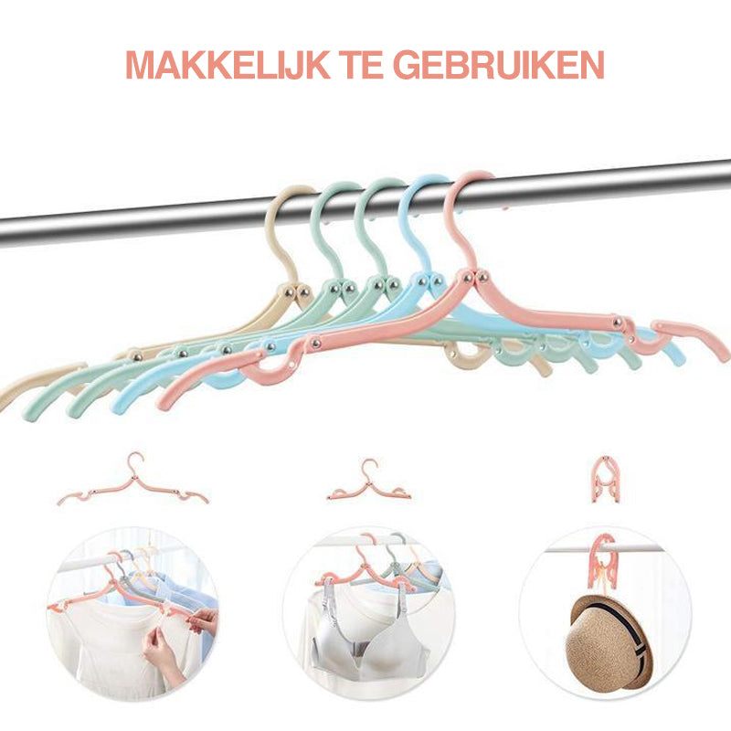 Intrekbare draagbare reis hanger