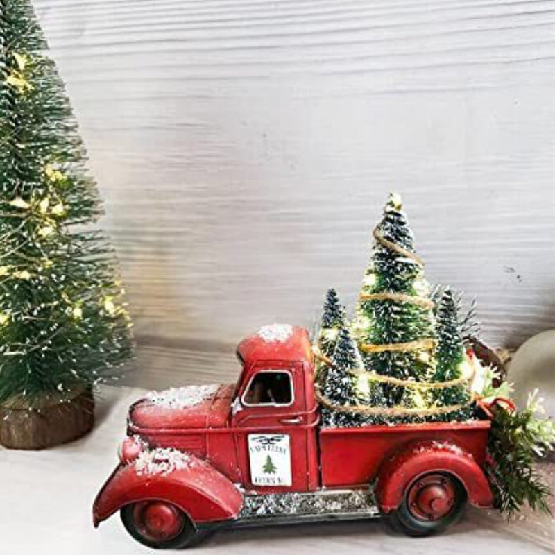 Kerst rode boerderij Truck decoratie
