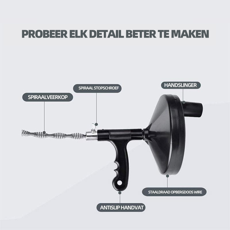 Handmatig pijpbaggergereedschap