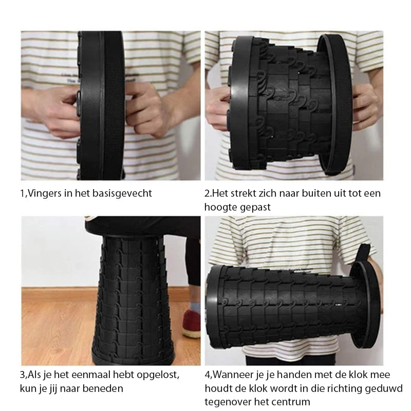 Draagbare opvouwbare kruk