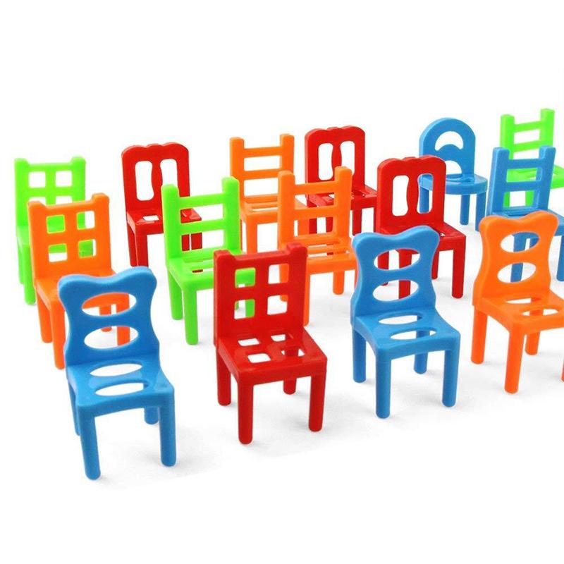 Stoelen Stapelen Toren Evenwichtsspel