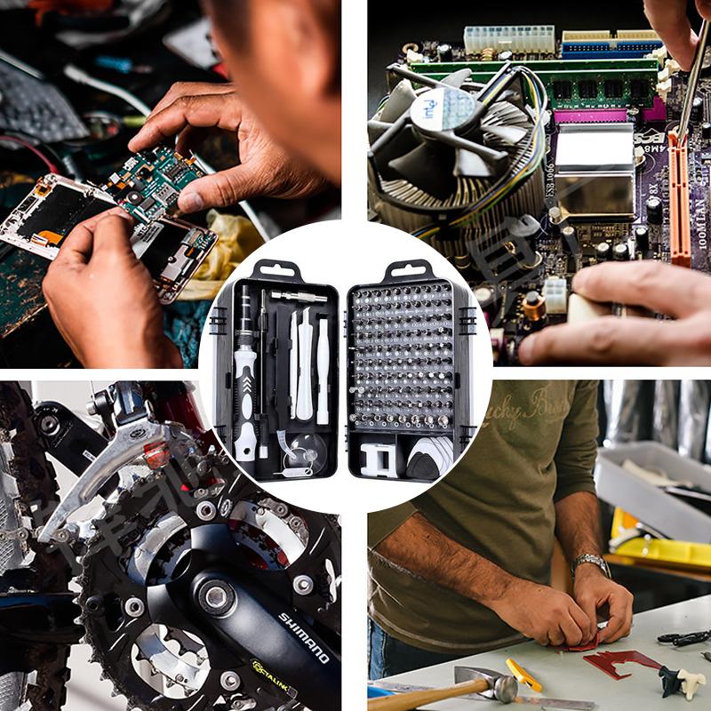 Multifunctionele extra harde 115 in 1 schroevendraaierset