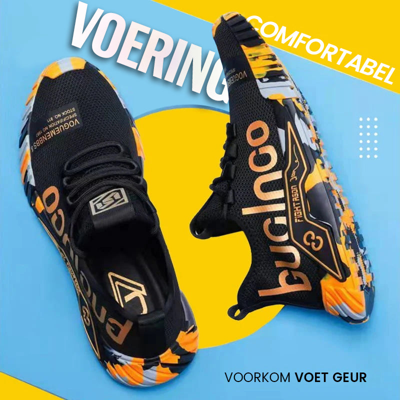 Ademende lichtgewicht sneakers met stalen neus