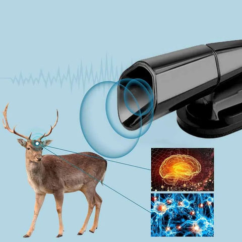 Ultrasone hertenwaarschuwingsfluitafweerder voor in de auto