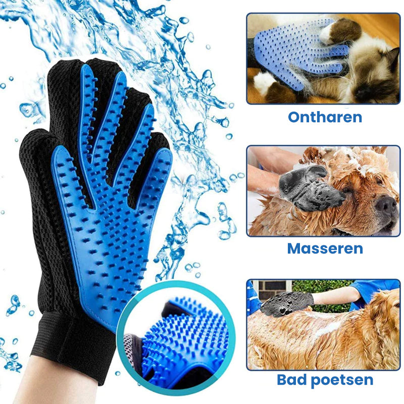 Handschoen voor het verwijderen van haren voor huisdieren