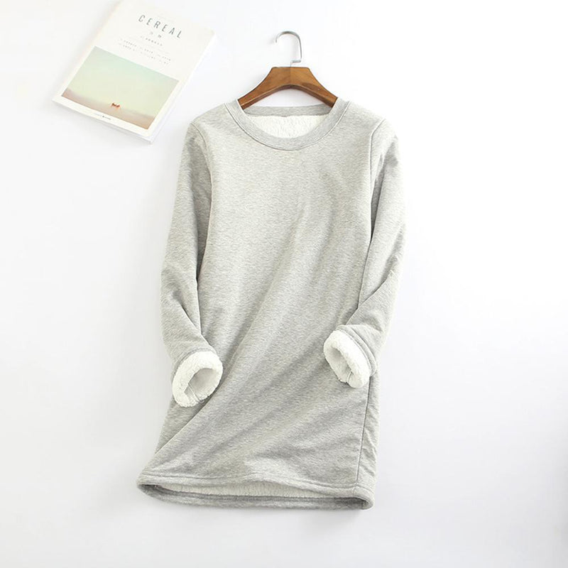 Casual Warm sweatshirt met ronde hals