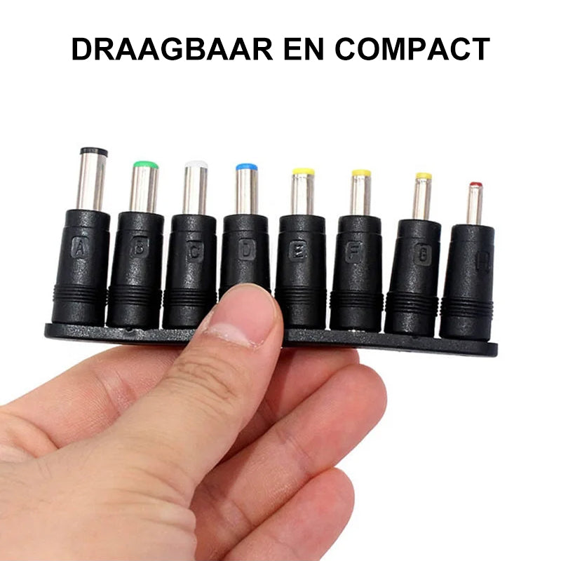 8-in-1 universele gelijkstroom adapter