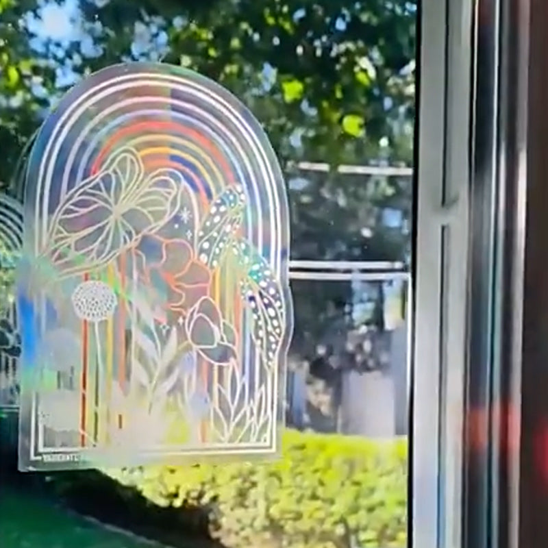 PVC dier kleurrijke anti-botsing glassticker, 6 stuks