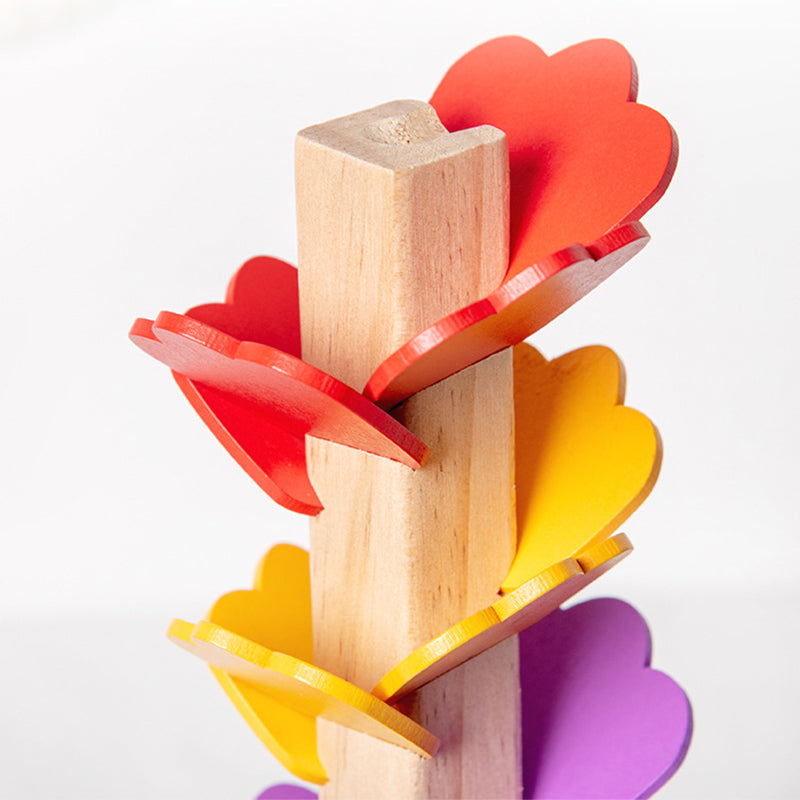 Houten Rainbow Musical boom Lopende bal speelgoed