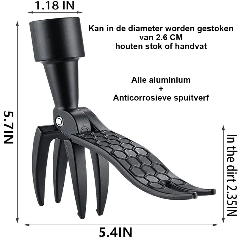 Gereedschap voor onkruidtrekker