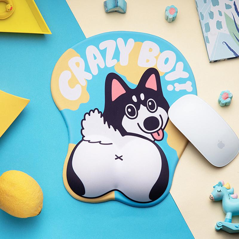 3D-muismat voor honden met polssteun