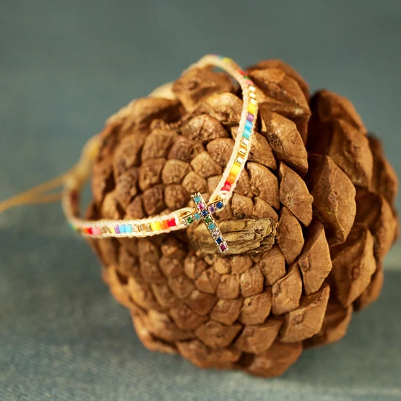 Retro kruis armband
