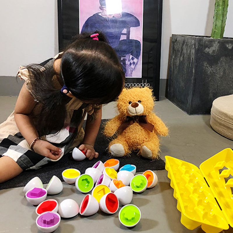 Kleur en vormen Bijpassende eierset