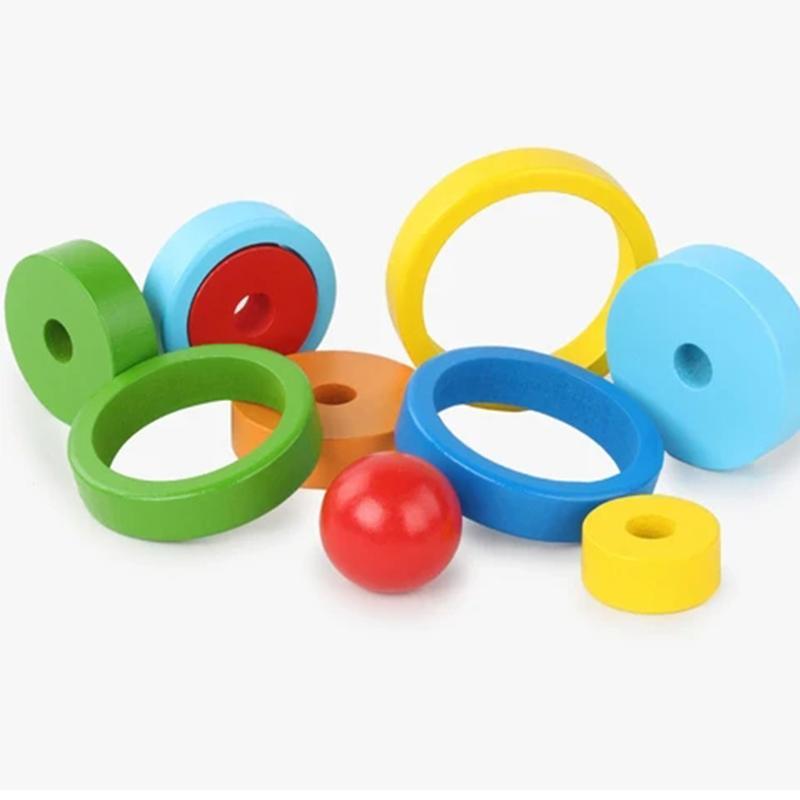 Educatieve toren van bijpassende bouwstenen speelgoed