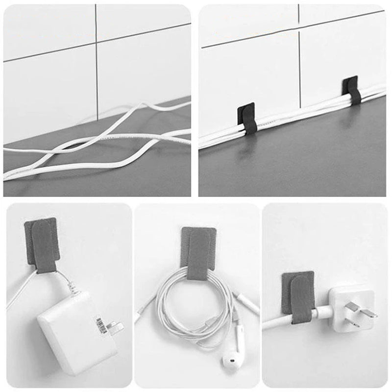 Zelfklevende Klittenband Kabel Organiser