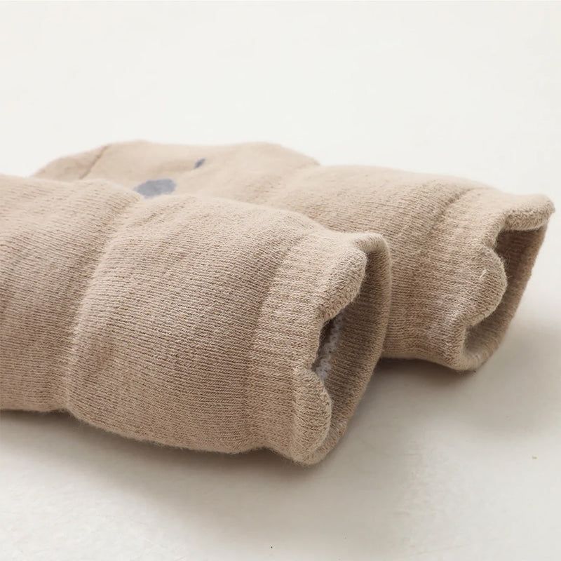 Warme sokken voor schattige baby's met antislipkussen