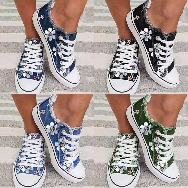 Denim canvas schoenen