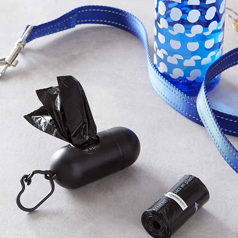 Hondenpoepzakjes met dispenser en riemclip Info