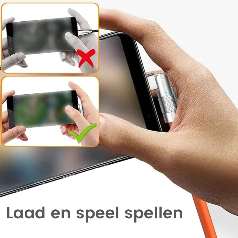 180° roterende snellaadkabel