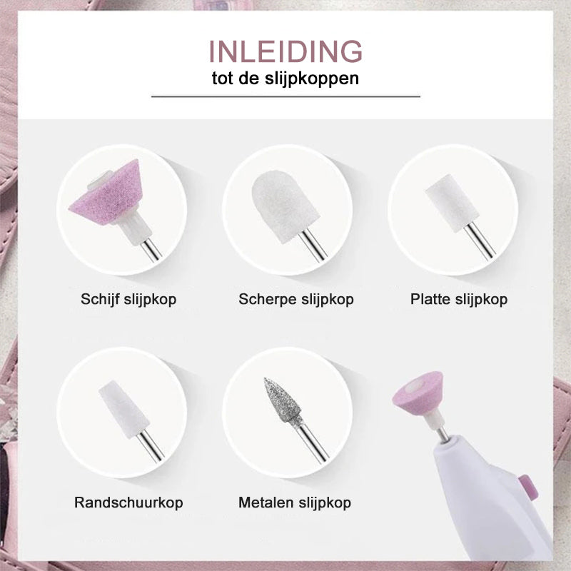 Elektrische nagelvijlset