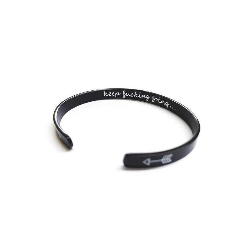 Innerlijke gegraveerde inspirerende manchet armband Bangle