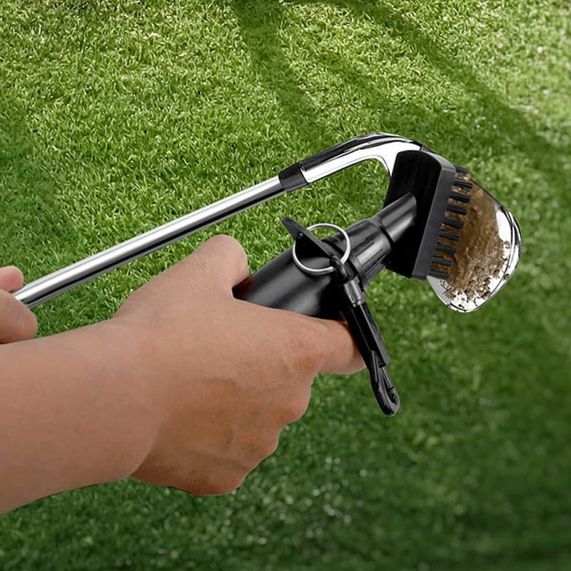 Groefborstel voor golfclubs